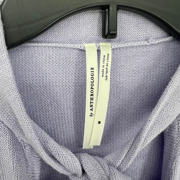 Anthropologie Rambuteau Lavender Purple V Neck Surplus Sweater Shell Medium - Picture 3 of 12